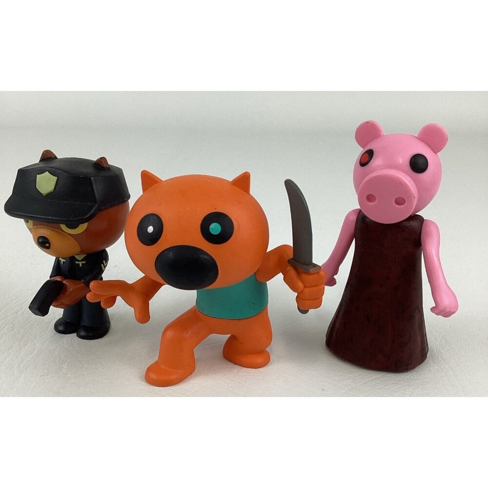 Roblox Piggy Video Game Character Action Figure Lot Foxy Officer Doggy PhatMojo